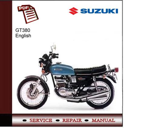 Product picture Suzuki GT380 Service Manual 