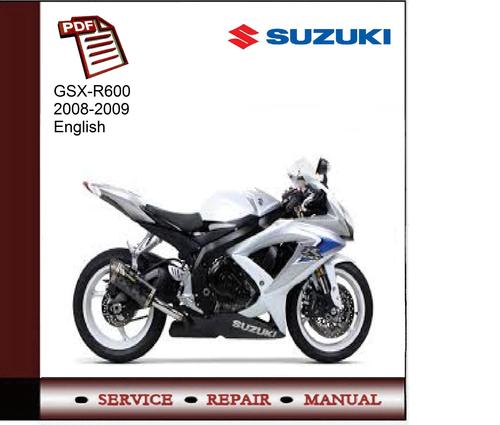 Product picture Suzuki GSX-R600 K8-K9 Service Manual 