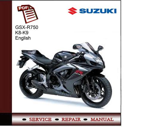 Product picture Suzuki GSX-R750 K8-K9 Service Manual 
