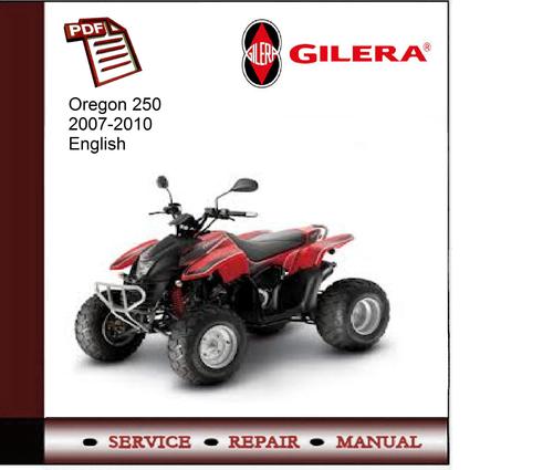 Product picture Gilera Oregon 250 2007-2010 Service Manual