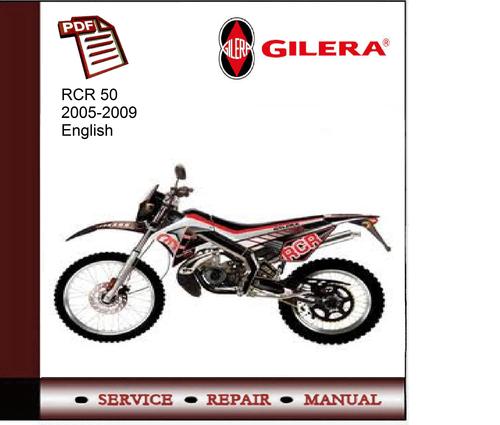 Product picture Gilera SMT RCR50 2005-2009 Service Manual