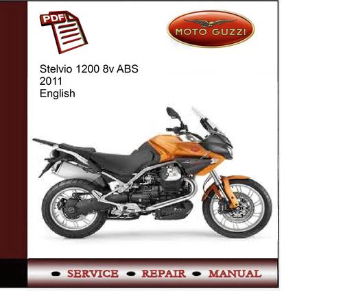 Product picture Moto Guzzi Stelvio 1200 8v ABS 2011 Service Manual 