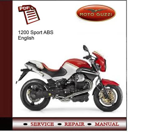 Product picture Moto Guzzi 1200 Sport ABS Service Manual