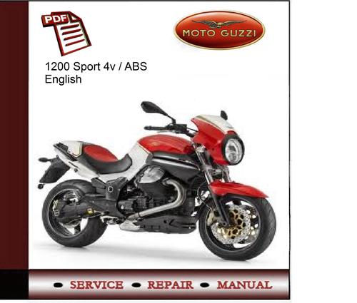 Product picture Moto Guzzi 1200 Sport 4v / ABS Service Manual