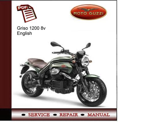 Product picture Moto Guzzi Griso 1200 8v Service Manual 