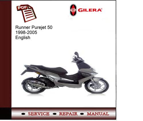 Product picture Gilera Runner Purejet 50 1998-2005 Service Manual 