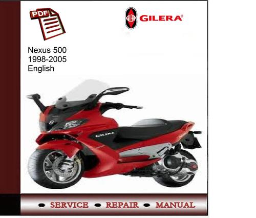 Product picture Gilera Nexus 500 1998-2005 Service Manual