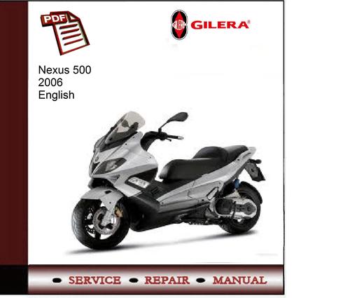 Product picture Gilera Nexus 500 2006 Service Manual