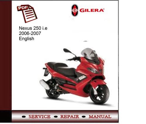 Product picture Gilera Nexus 250 i.e 06-07 Service Manual