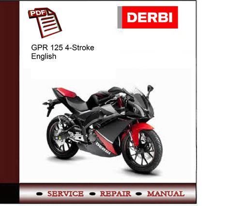 Product picture Derbi GPR 125 4-Sroke Service Manual