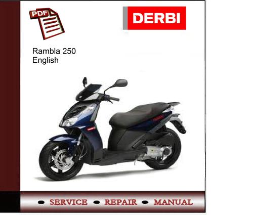 Product picture Derbi Rambla 250 Service Manual 