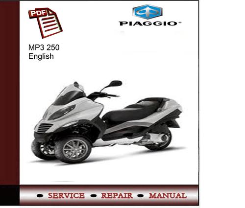 Product picture Piaggio MP3 250 Service Manual