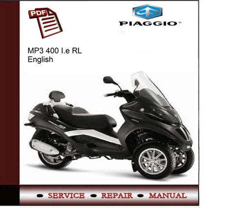 Product picture Piaggio MP3 400 i.e RL Service Manual