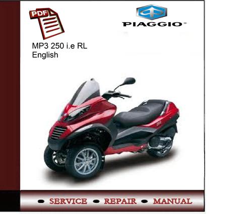 Product picture Piaggio MP3 250 i.e. RL Service Manual