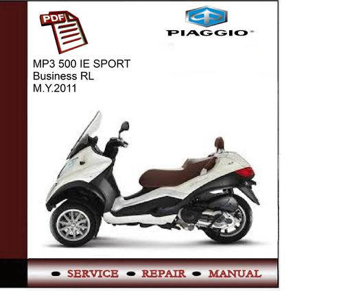 Product picture Piaggio MP3 500 ie SPORT Business RL M.Y.2011 Service Manual