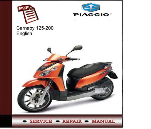 Product picture Piaggio Carnaby 125 - 200 Service Manual