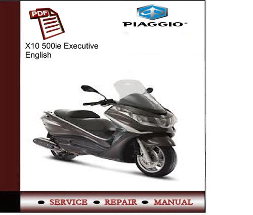 Product picture Piaggio X10 500ie Executive Service Manual