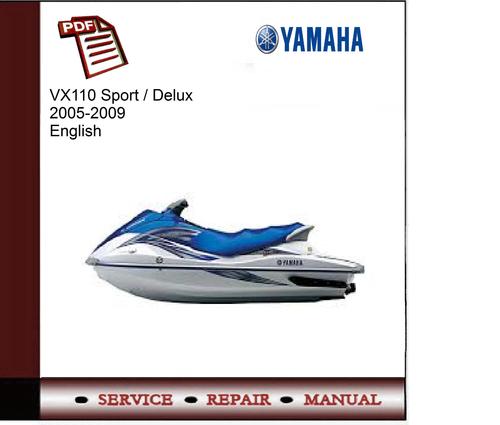 Product picture Yamaha VX110 Sport/Delux 2005-2009 Service Manual 