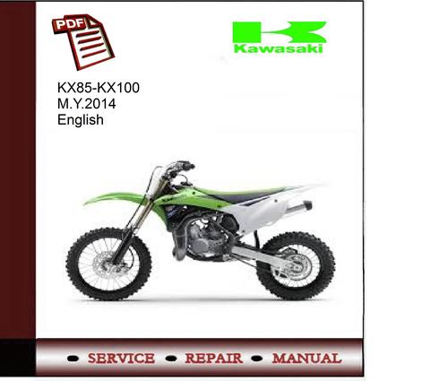 Product picture Kawasaki KX85-KX100 M.Y.2014 Service Manual