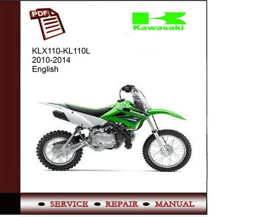 Product picture Kawasaki KLX110 - KL110L 2010-2014 Service Manual 