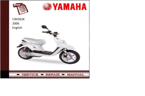 Product picture Yamaha cw50ln 2006 workshop Service repair Manual 
