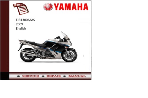 Product picture Yamaha fjr1300a/as 2009 workshop Service repair Manual 