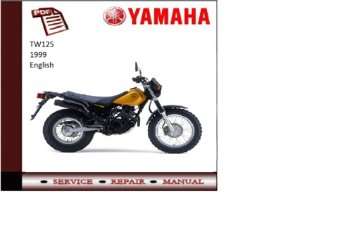 Product picture Yamaha Tw125 1999 workshop Service repair Manual 