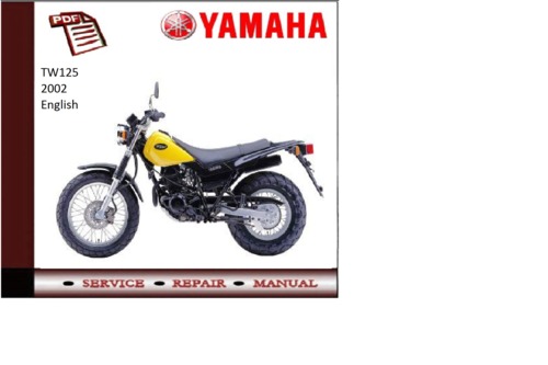 Product picture Yamaha Tw125 2002 supplementary Service repair Manual 
