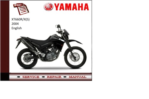 Product picture Yamaha xt660r/x(S) 2004 workshop Service repair Manual