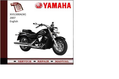 Product picture Yamaha xvs1300a(w) 2007 workshop Service repair Manual 