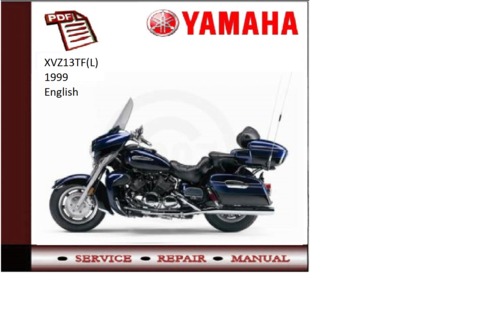 Product picture Yamaha xvz13tf(L) 1999 workshop Service repair Manual 
