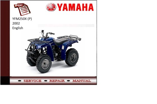 Product picture Yamaha yfm250x(P) 2002 supplementary Service repair Manual 