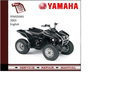 Product picture Yamaha yfm350as 2003 supplementary Service repair Manual 