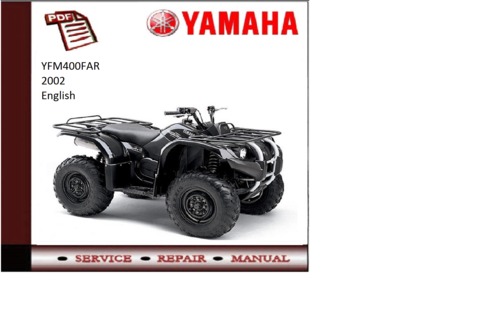 Product picture Yamaha yfm450far 2002 workshop Service repair Manual