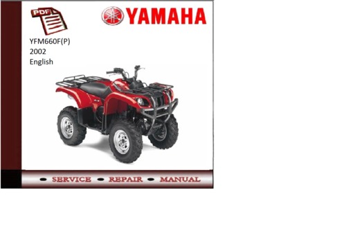 Product picture Yamaha yfm660f(p) 2002 workshop Service repair Manual