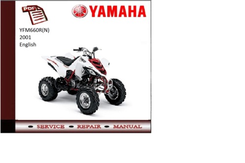 Product picture Yamaha yfm660r(N) 2001 workshop Service repair Manual 