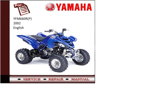 Product picture Yamaha yfm660r(p) 2002 supplementary Service repair Manual