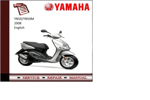 Product picture Yamaha yn50/m 2008 workshop Service repair Manual 