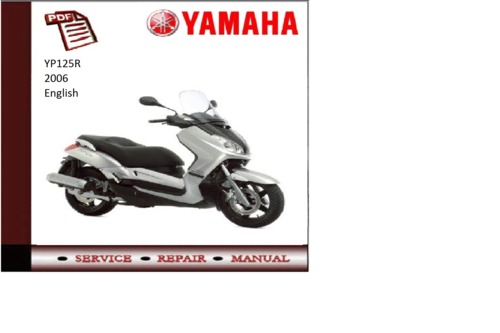 Product picture Yamaha yp125r 2006 workshop Service repair Manual 