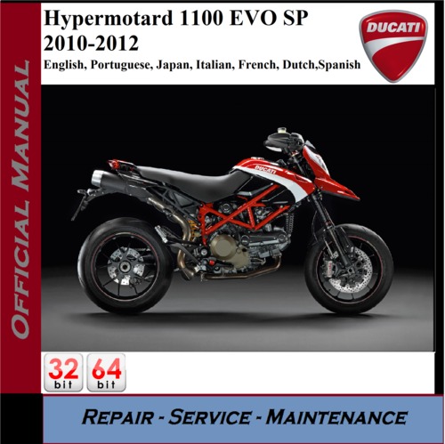 Product picture Ducati Hypermotard 1100 EVO SP 2010-2012 Workshop Service Re