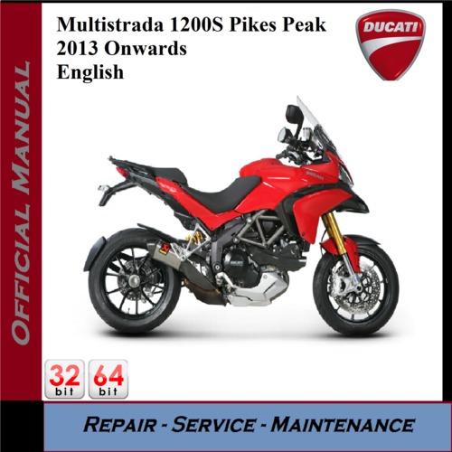 Product picture Ducati Multistrada 1200S Pikes Peak Workshop Service Manual