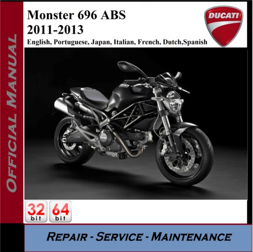 Product picture Ducati Monster 696 ABS 2011-2013 Workshop Service Repair Man